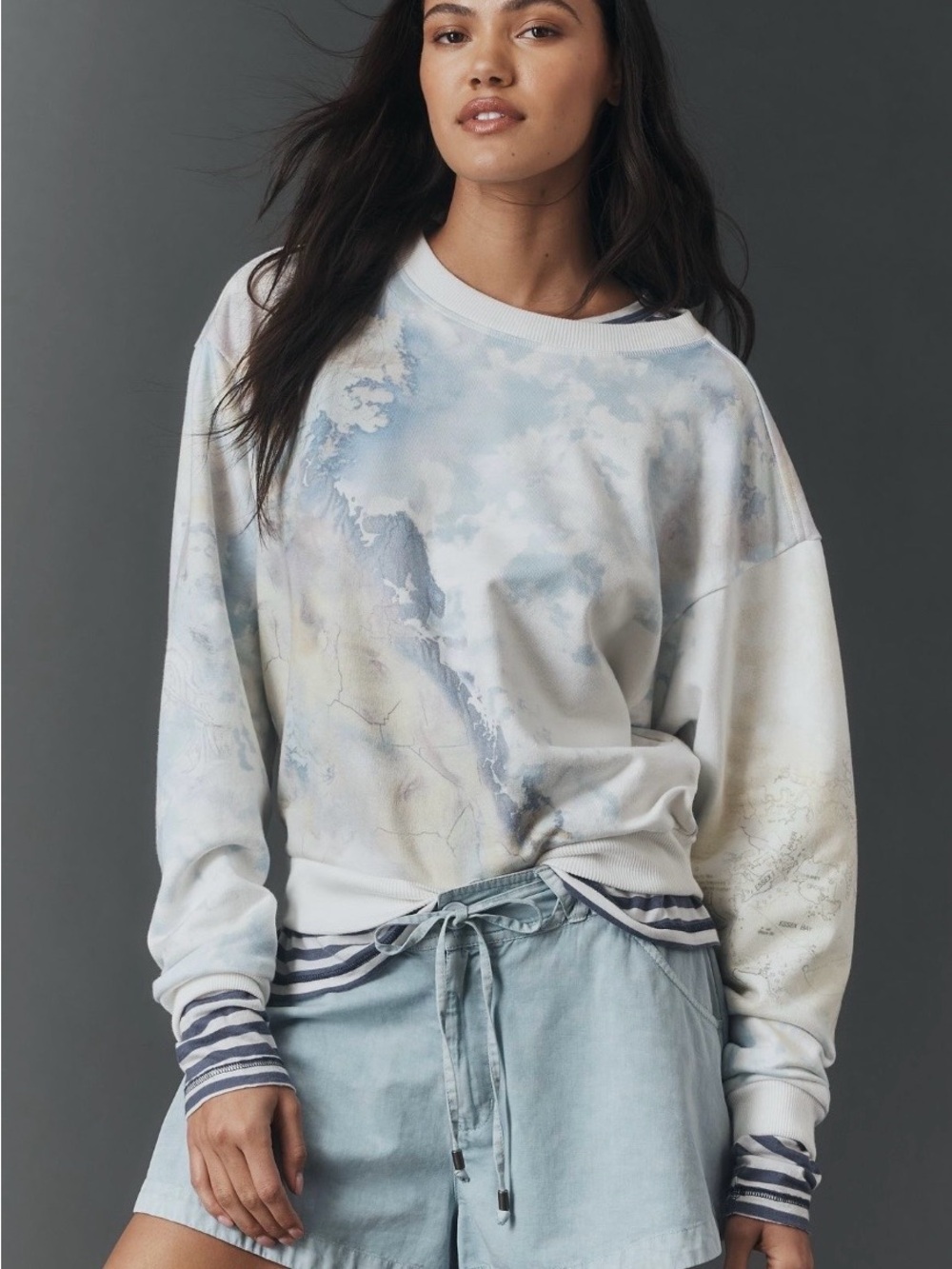 Anthropologie Pilcro Niki Bubble Sweatshirt - Picture 2 of 9